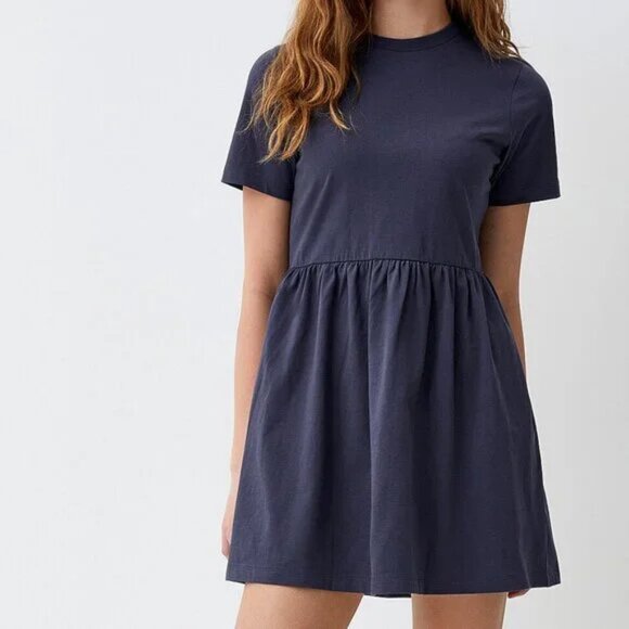 NWT Organic cotton babydoll dress Slate Blue - Picture 2 of 3